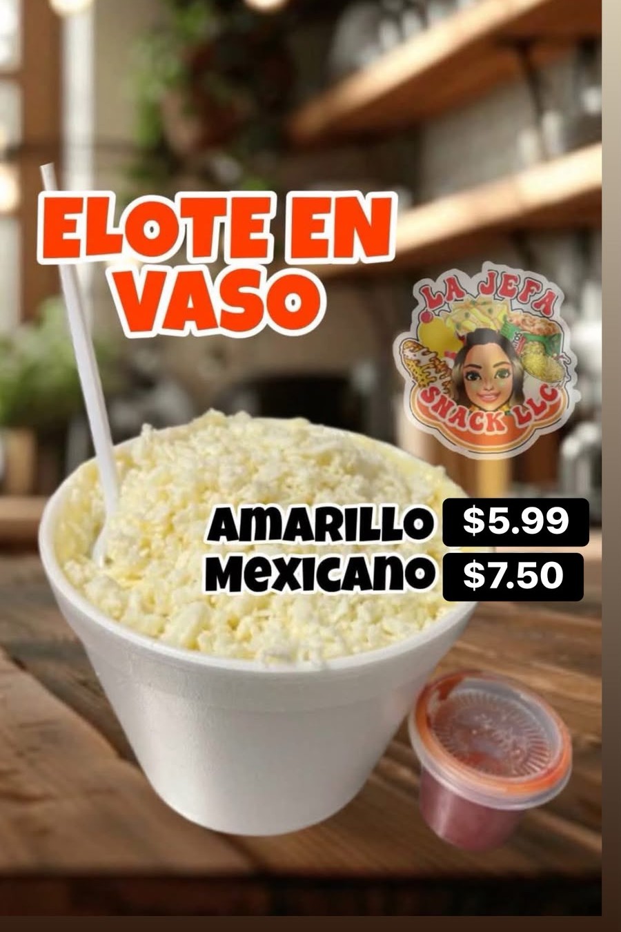 Elote en vaso