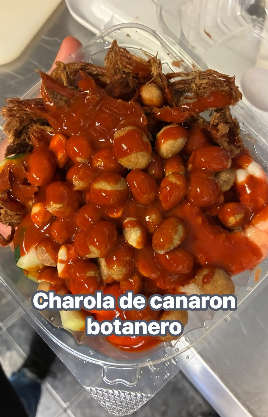 Charola de camarón botanero